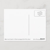 火山黒砂ビーチオンマウイ文字葉書 ポストカード (裏面)