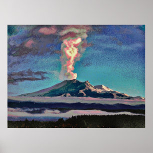 火山11 cmyk ポスター