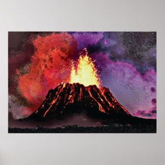 火山9 cmyk ポスター
