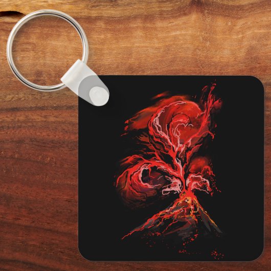 火山 キーホルダー (正面)