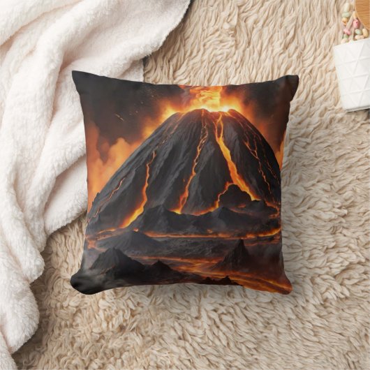 火山 クッション (ブランケット)