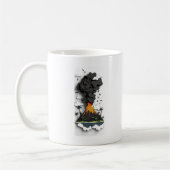 火山 コーヒーマグカップ (左)