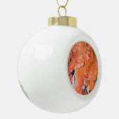 火山 セラミックボールオーナメント (左)