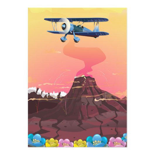 火山 フォトプリント            (正面)