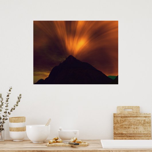 火山 ポスター (キッチン)