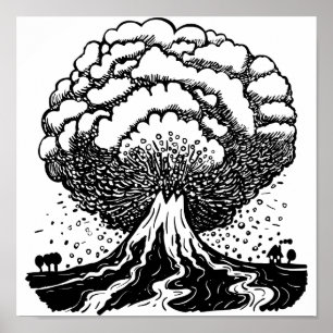 火山 ポスター