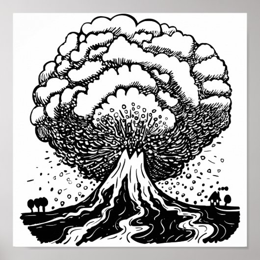 火山 ポスター (正面)