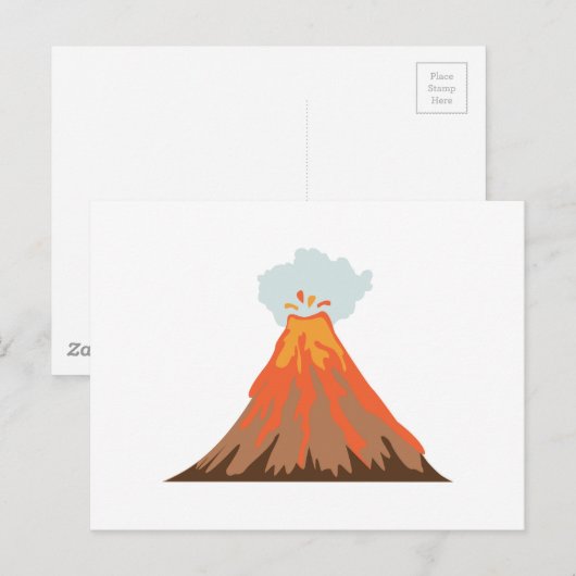 火山 ポストカード (正面/裏面)