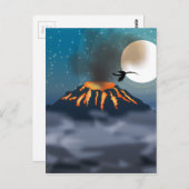 火山 ポストカード (正面/裏面)