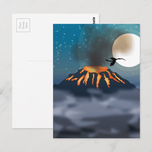 火山 ポストカード (正面/裏面)