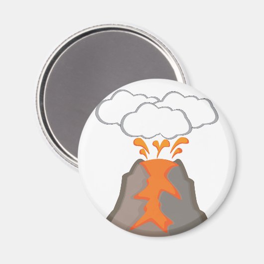 火山 マグネット (正面/裏面)