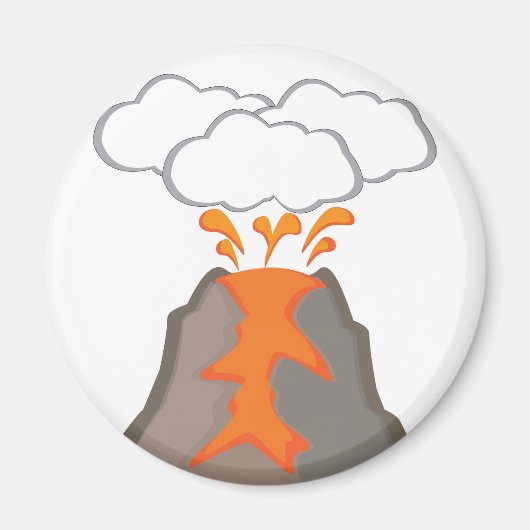 火山 マグネット (正面)