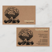 火山-厚紙箱 名刺 (正面/裏面)