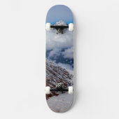 火山 山 雪 スケートボード (正面)