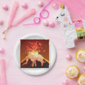 火山 – 絵文字 ペーパープレート (パーティー)