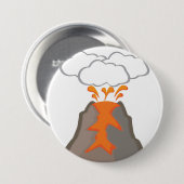 火山 缶バッジ (正面&裏面)