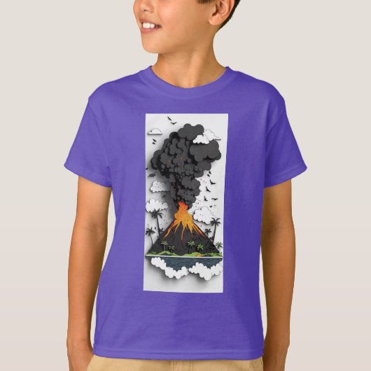 火山Tシャツ Tシャツ (正面)