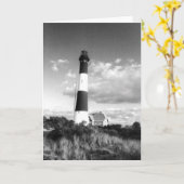 「火島灯台」のブランクの挨拶状 カード (黄色い花)