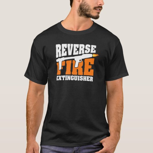 火工用火炎機火炎放射銃の火炎 Tシャツ (正面)