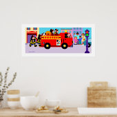 火忙し車 ポスター (キッチン)