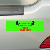 火救屋障害児 バンパーステッカー (車上)