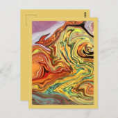 火数々の色はがき抽象芸術アート ポストカード (正面/裏面)