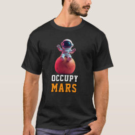火星おもしろい宇宙探査商品を占有 Tシャツ