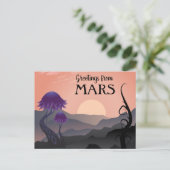 火星からの案内旅行はがき ポストカード (スタンド正面)