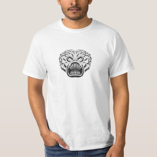 火星からの火星の白攻撃 Tシャツ (正面)