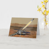 火星から立ち上げる火星車。 カード (黄色い花)