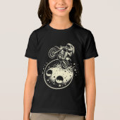 火星でウィリーを披露する宇宙飛行士 トライブレンドＴシャツ (正面)