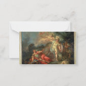 火星とMinerva 1771年間の戦い(cの油 ノートカード (裏面)