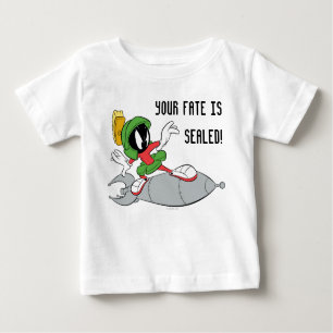 火星に乗るロケットマーヴィン ベビーTシャツ