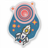 火星に帰還 シール (正面)