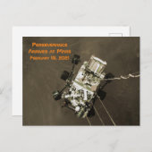 火星に忍耐が届く ポストカード (正面/裏面)