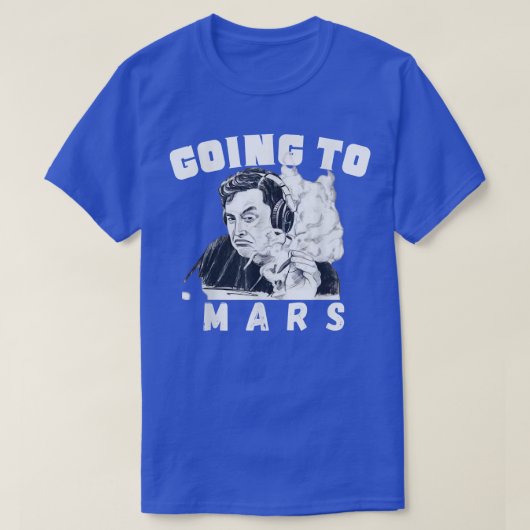 火星に行く火星を占める， Elon MarsEploration Tシャツ (デザイン正面)