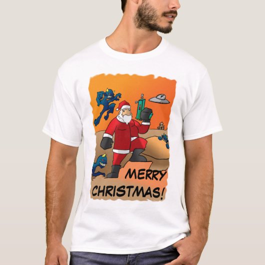 火星のクリスマス Tシャツ (正面)