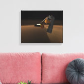 火星のコンセプト火山エミッション生命偵察 キャンバスプリント (インサイチュ (リビング))