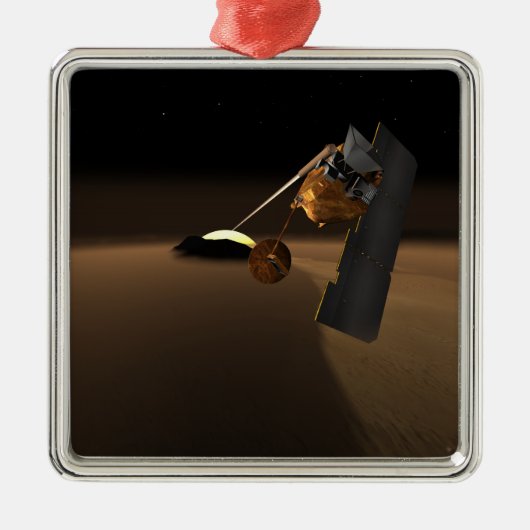 火星のコンセプト火山エミッション生命偵察 メタルオーナメント (正面)