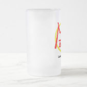 火星のバーガラスのマグ フロストグラスビールジョッキ (中央)