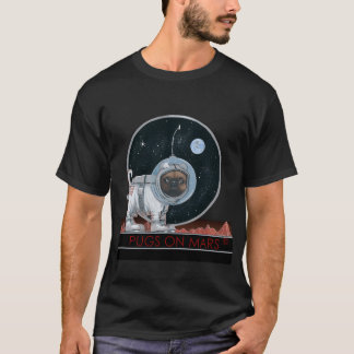 火星のパグ Tシャツ