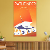 火星のパスファインダー宇宙芸術 キャンバスプリント (インサイチュ (リビング))