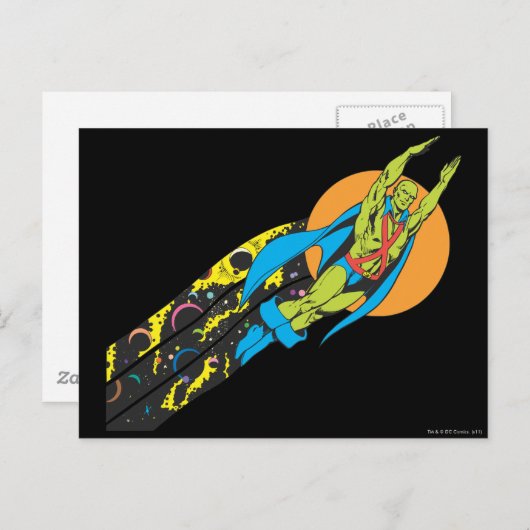 火星のマンハンターが飛行する ポストカード (正面/裏面)