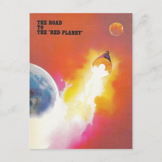 火星のミッションポストカード ポストカード (正面)