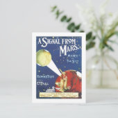 火星のヴィンテージSongbookのカバーからの信号 ポストカード (スタンド正面)