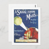 火星のヴィンテージSongbookのカバーからの信号 ポストカード (正面/裏面)