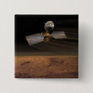 火星の下検分の人工衛星3 缶バッジ