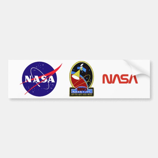 火星の下検分の人工衛星 (MRO) バンパーステッカー (正面)