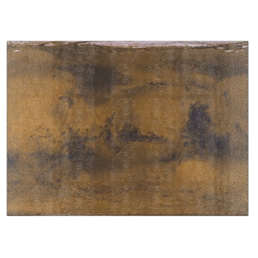 火星の世界地図レッドプラネット カッティングボード (正面)