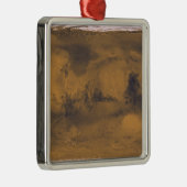 火星の世界地図レッドプラネット メタルオーナメント (右)